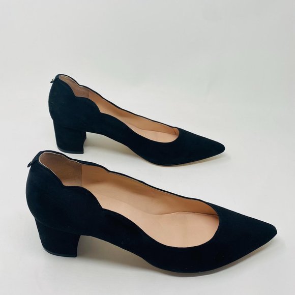 Kate Spade Mindi Yasmin Heel 9.5 Black Suede - Picture 9 of 11